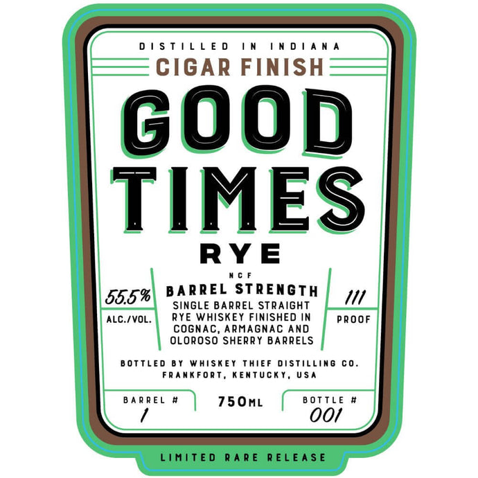 Good Times Cigar Finish Rye - Main Street Liquor