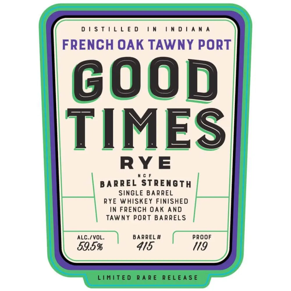 Good Times French Oak Tawny Port Rye - Main Street Liquor