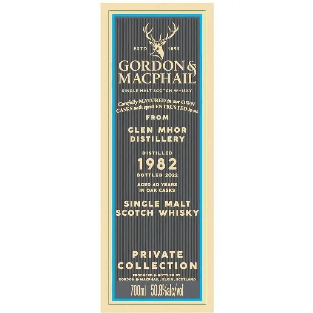 Gordon &amp; Macphail 1982 Glen Mhor 40 Year Old - Main Street Liquor