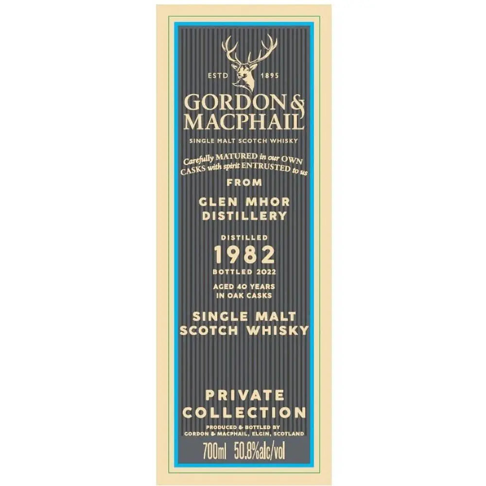 Gordon & Macphail 1982 Glen Mhor 40 Year Old - Main Street Liquor