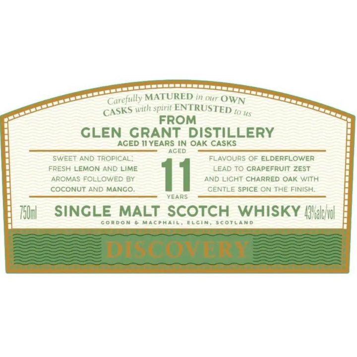 Gordon & Macphail Glen Grant 11 Year Old Discovery - Main Street Liquor