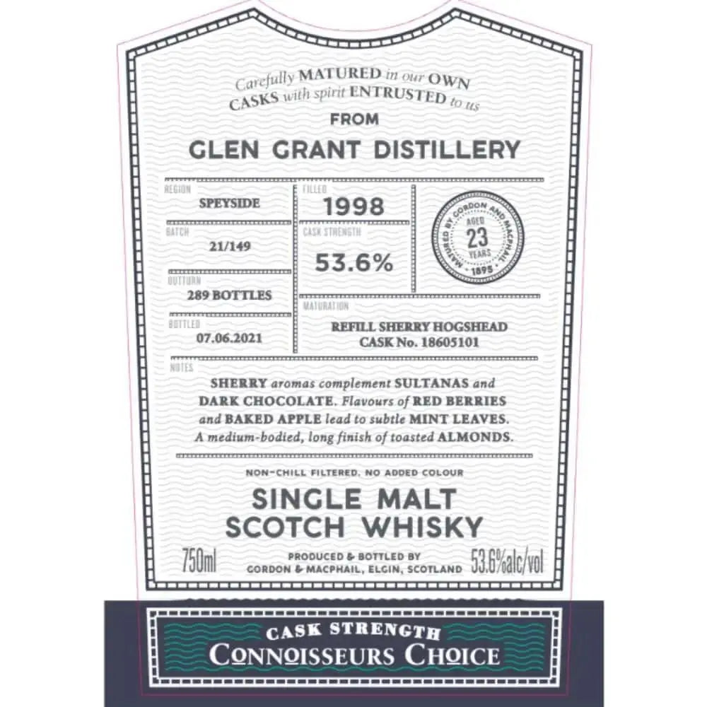 Gordon &amp; Macphail Glen Grant 23 Year Old Connoisseurs Choice - Main Street Liquor