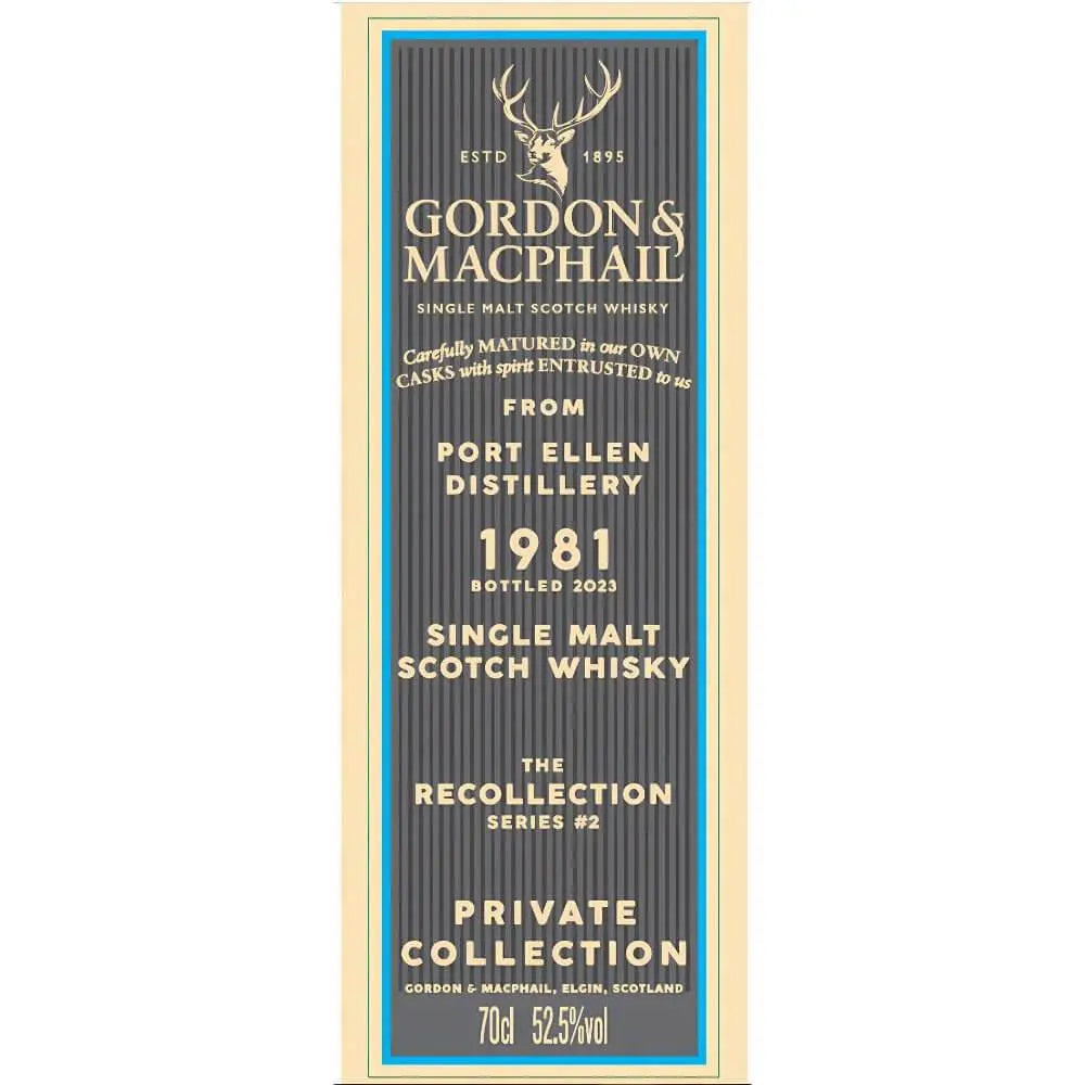Gordon & Macphail the Recollection Series #2 42 Year Port Ellen Distillery - Main Street Liquor