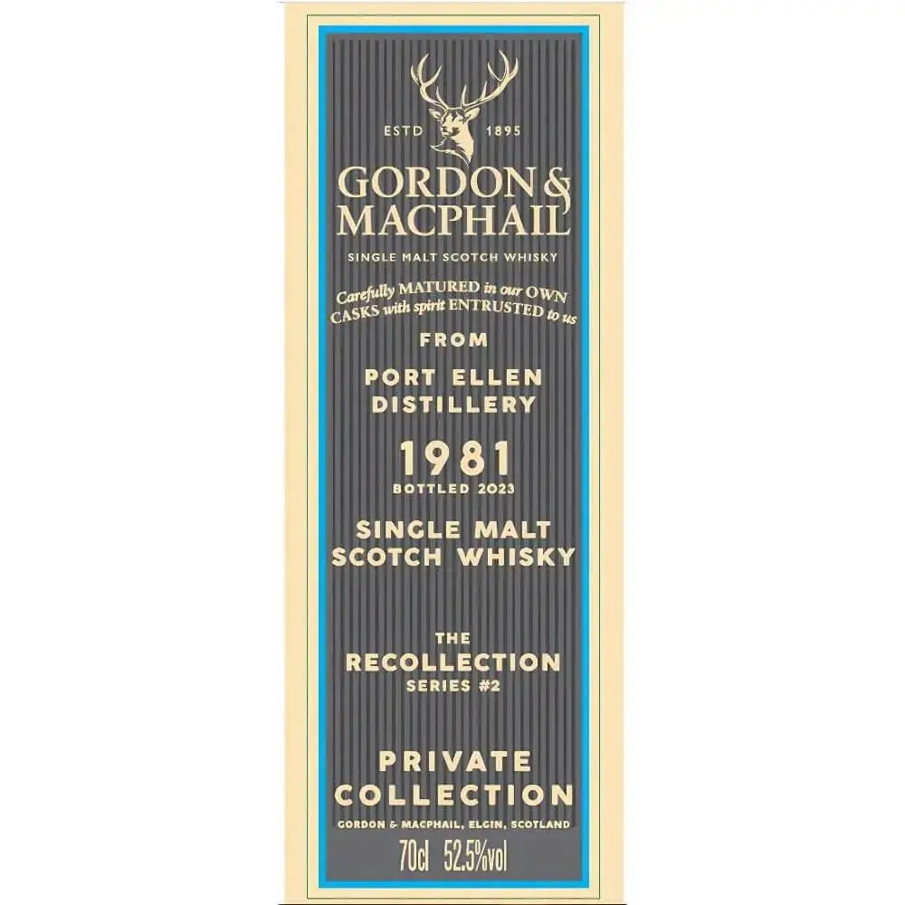 Gordon & Macphail the Recollection Series 2 42 Year Port Ellen Distillery - Main Street Liquor