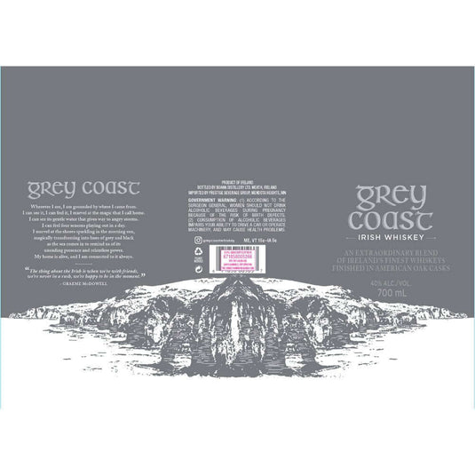 Grey Coast Irish Whiskey - Main Street Liquor