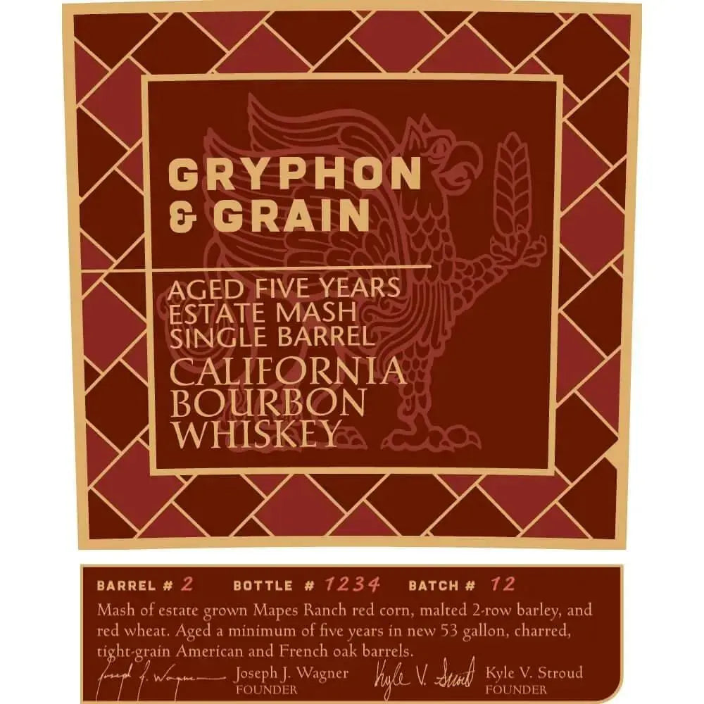 Gryphon & Grain Bourbon Whiskey Batch 12 - Main Street Liquor