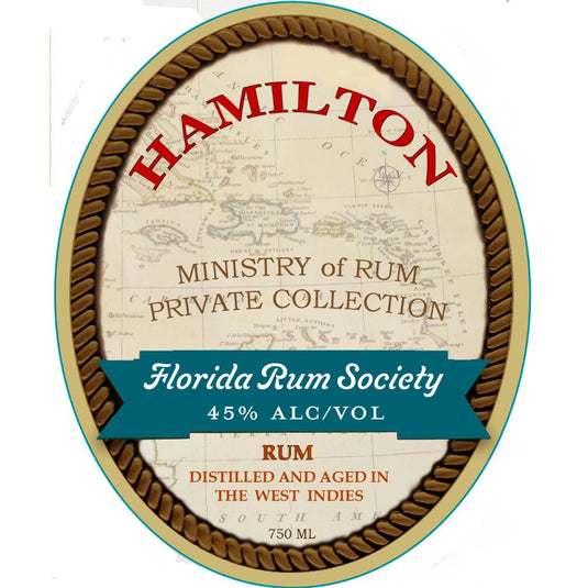 Hamilton Rum Florida Rum Society - Main Street Liquor