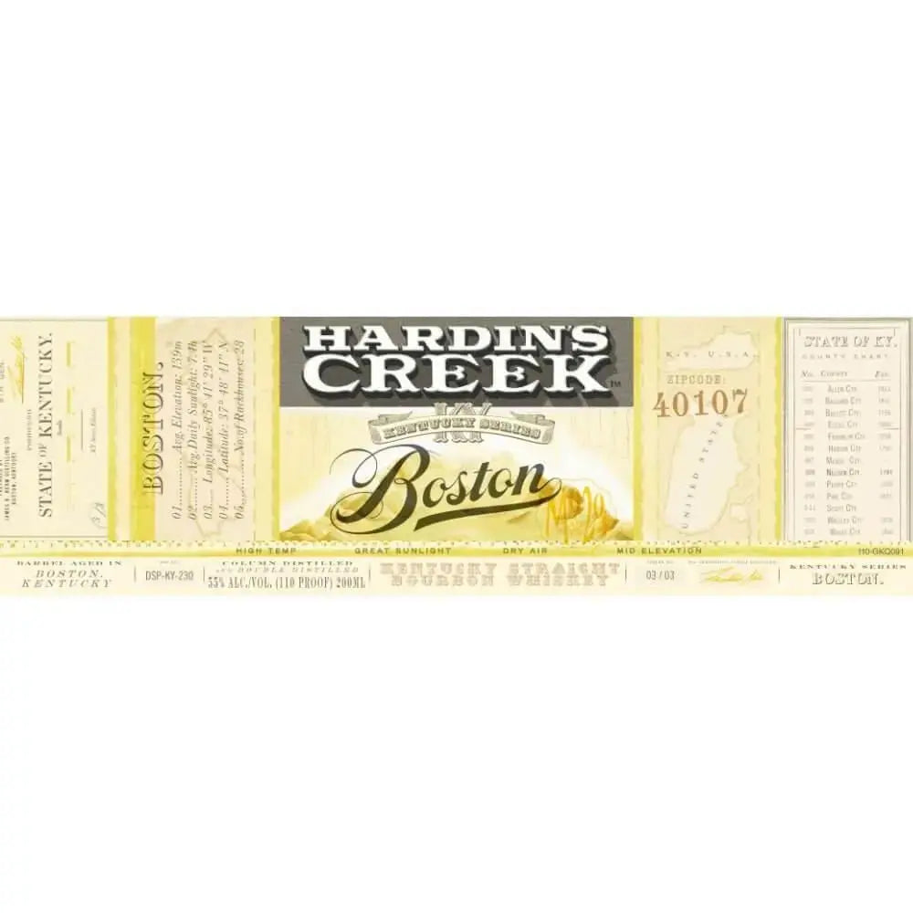 Hardin’s Creek Kentucky Series Boston Bourbon - Main Street Liquor