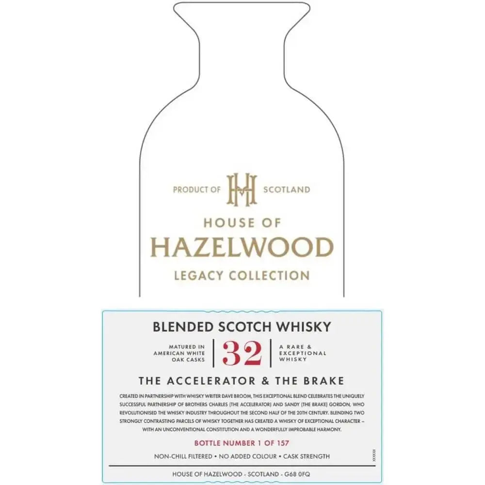 Hazelwood The Accelerator &amp; The Brake 32 Year Old Blended Scotch - Main Street Liquor