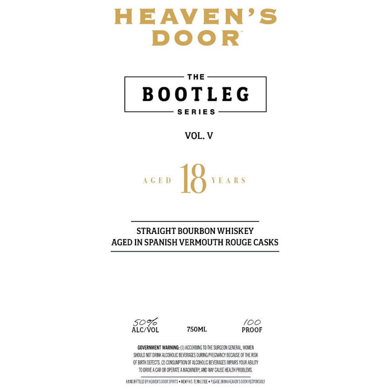 Load image into Gallery viewer, Heaven’s Door The Bootleg Series Vol. V - 18 Year Old Spanish Vermouth Rouge Cask - Main Street Liquor
