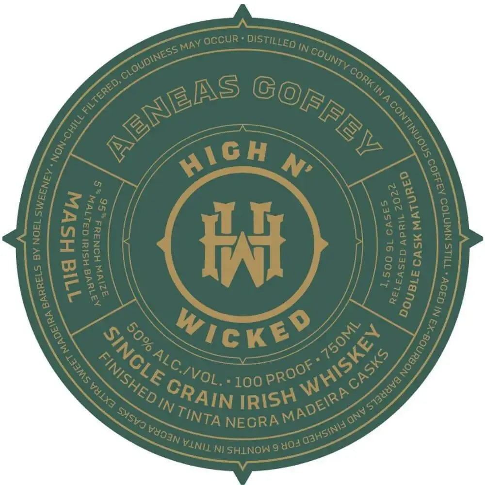 High N’ Wicked Aneas Coffey Irish Whiskey - Main Street Liquor