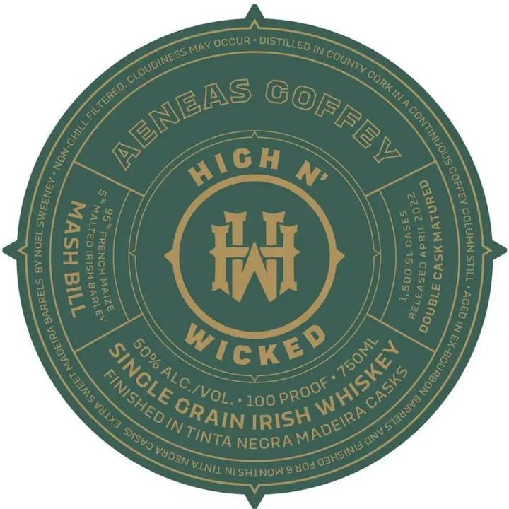High N’ Wicked Aneas Coffey Irish Whiskey - Main Street Liquor