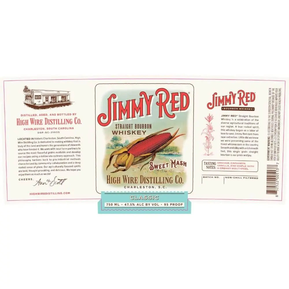 High Wire Jimmy Red Classic Sweet Mash Straight Bourbon - Main Street Liquor