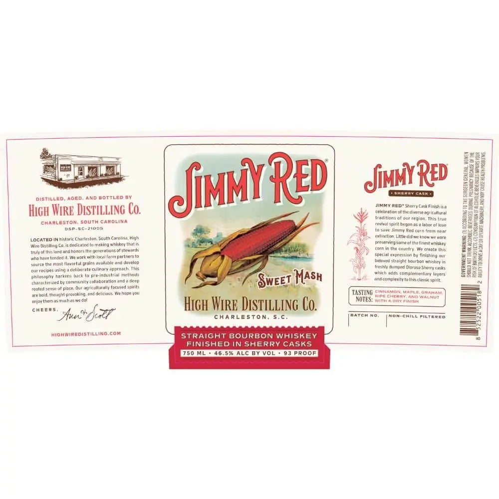High Wire Jimmy Red Straight Bourbon Finished in Sherry Casks - Main Street Liquor