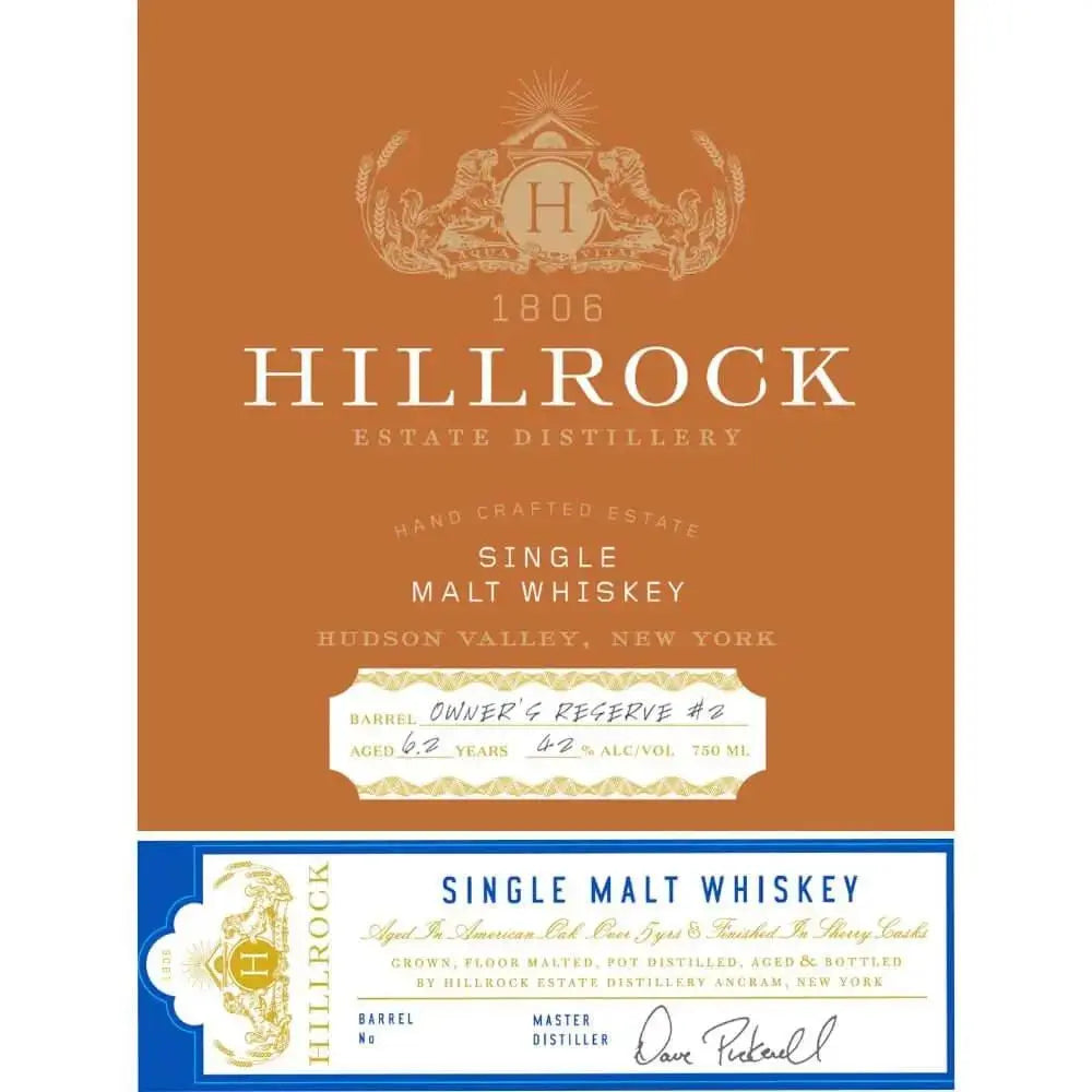 Hillrock Owner's Reserve 2 Single Malt Whiskey - Main Street Liquor