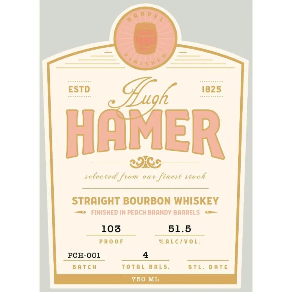 Hugh Hamer Straight Bourbon Finished In Peach Brandy Barrels - Main Street Liquor