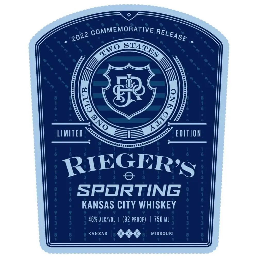 J. Rieger Sporting Kansas City Whiskey - Main Street Liquor
