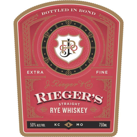 J. Rieger’s 6 Year Old Bottled in Bond Straight Rye - Main Street Liquor