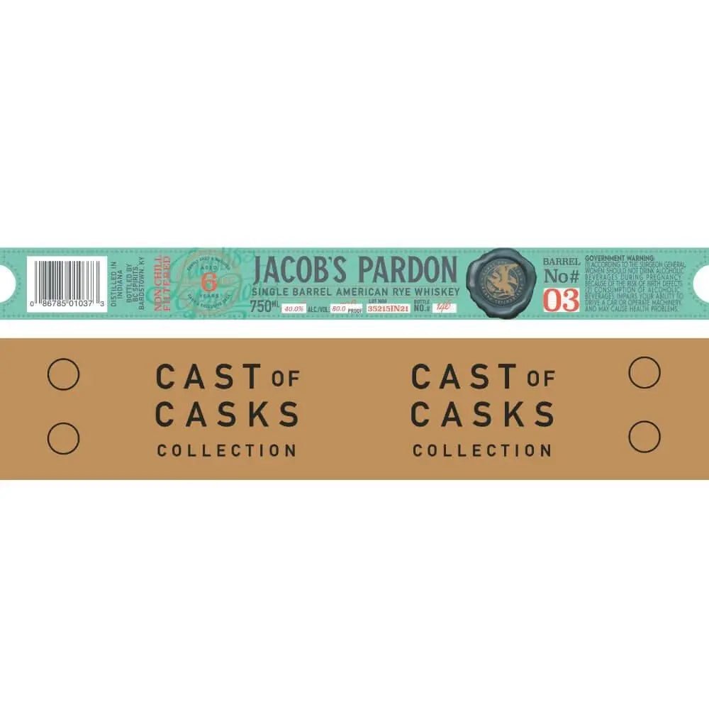 Jacob‘s Pardon Cast of Casks 6 Year Old Rye Barrel No 03 - Main Street Liquor