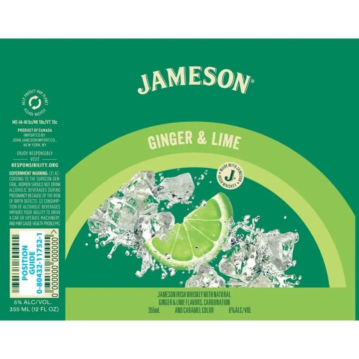 Jameson Ginger &amp; Lime Canned Cocktail 4pk - Main Street Liquor