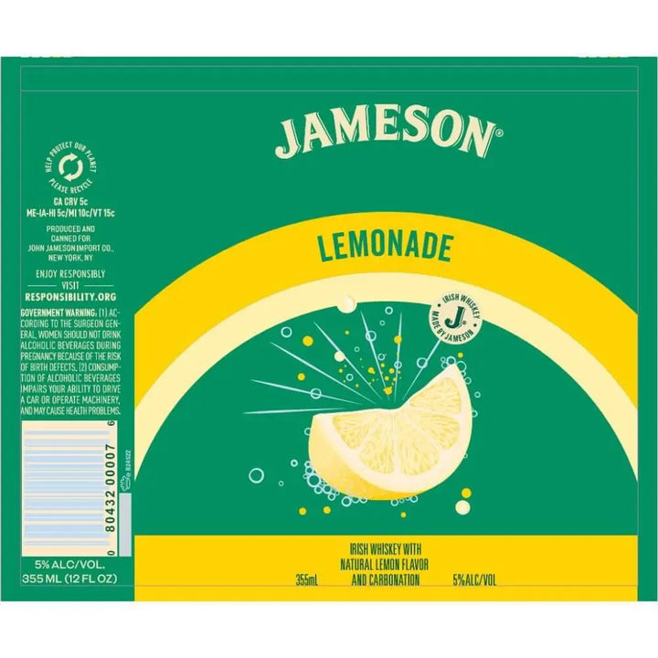 Jameson Lemonade Canned Cocktail 4pk - Main Street Liquor