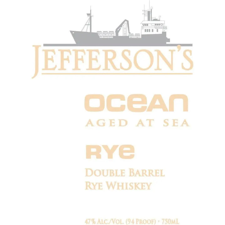 Jefferson’s Ocean Aged At Sea Double Barrel Rye Voyage 26 - Main Street Liquor