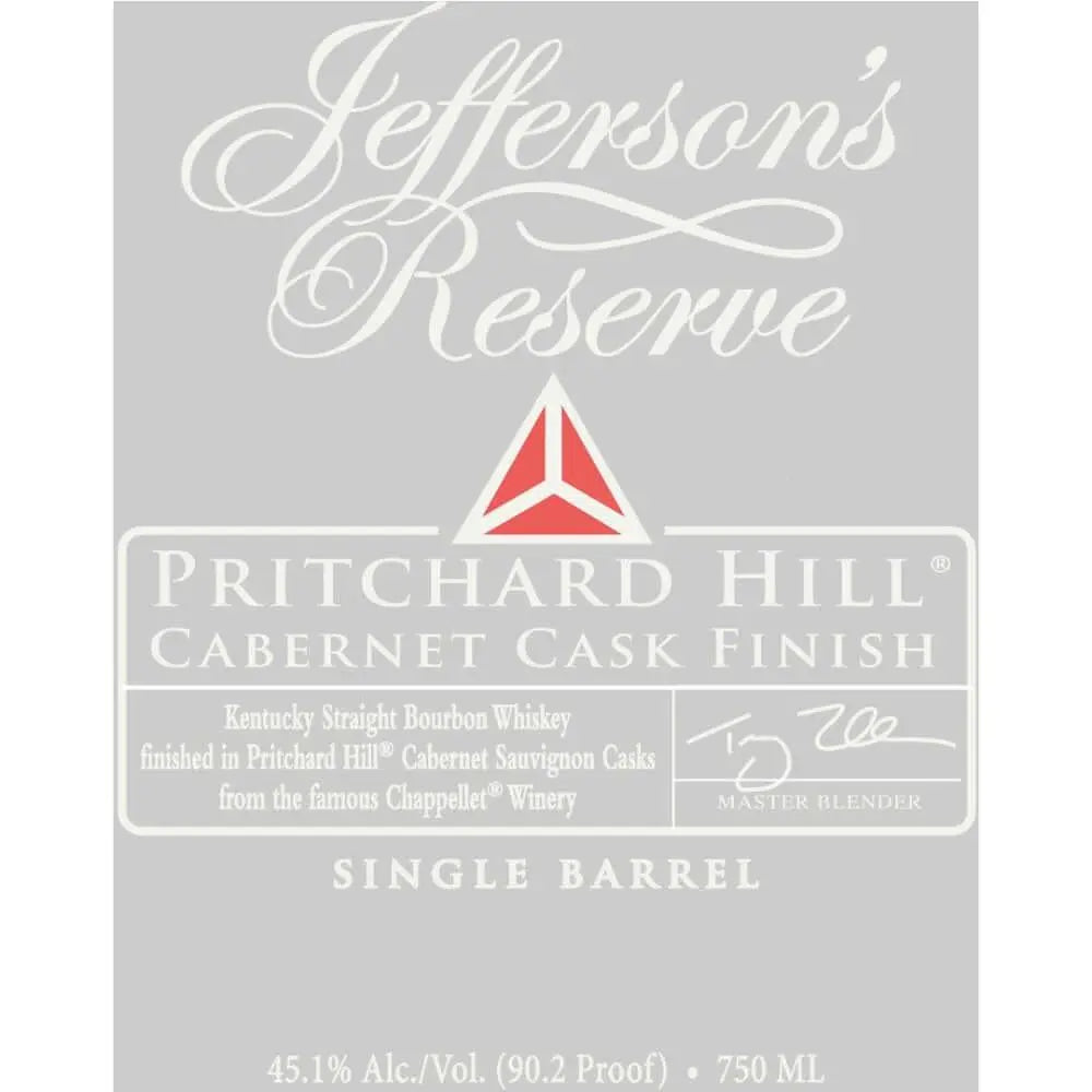 Jefferson's Pritchard Hill Cabernet Cask Finished Single Barrel - Main Street Liquor
