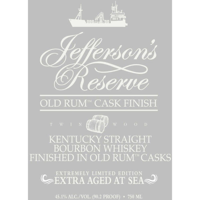 Jefferson's Reserve Old Rum Cask Finish Extra Aged At Sea - Main Street Liquor