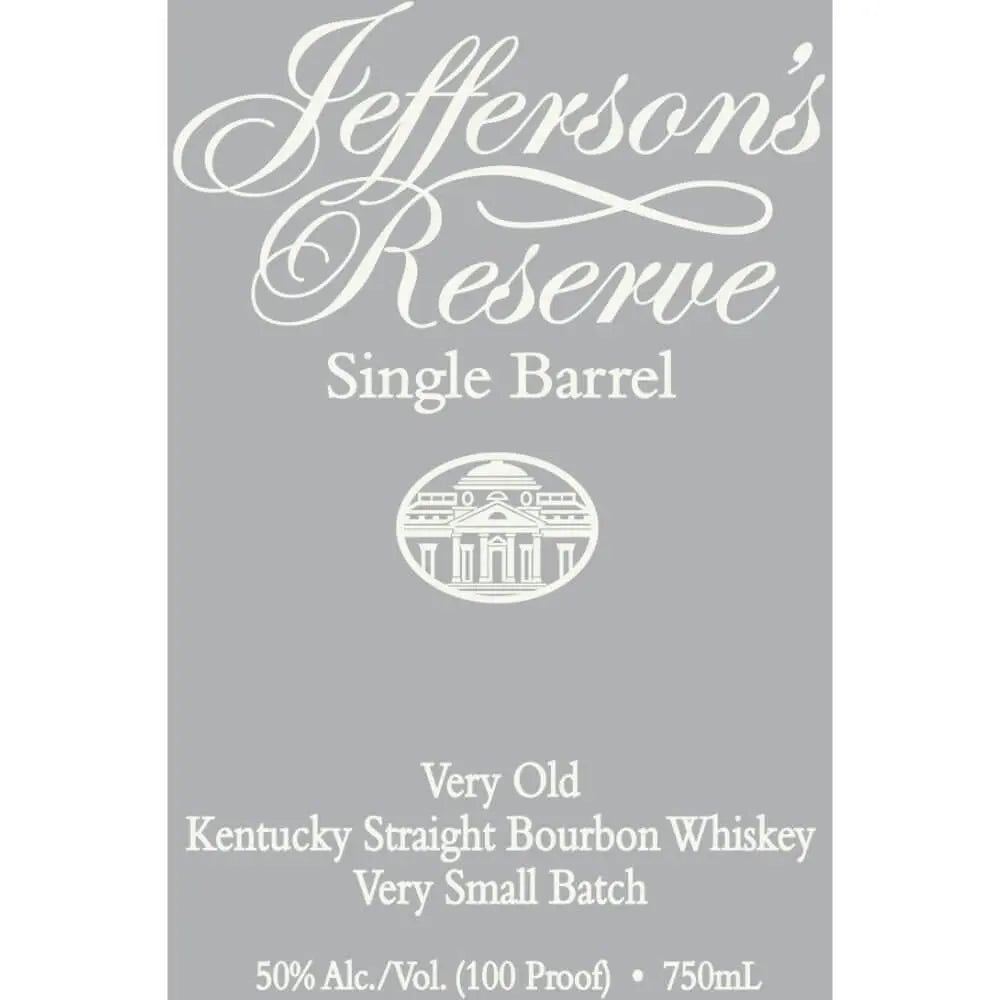 Jefferson's Reserve Very Old Single Barrel Bourbon - Main Street Liquor