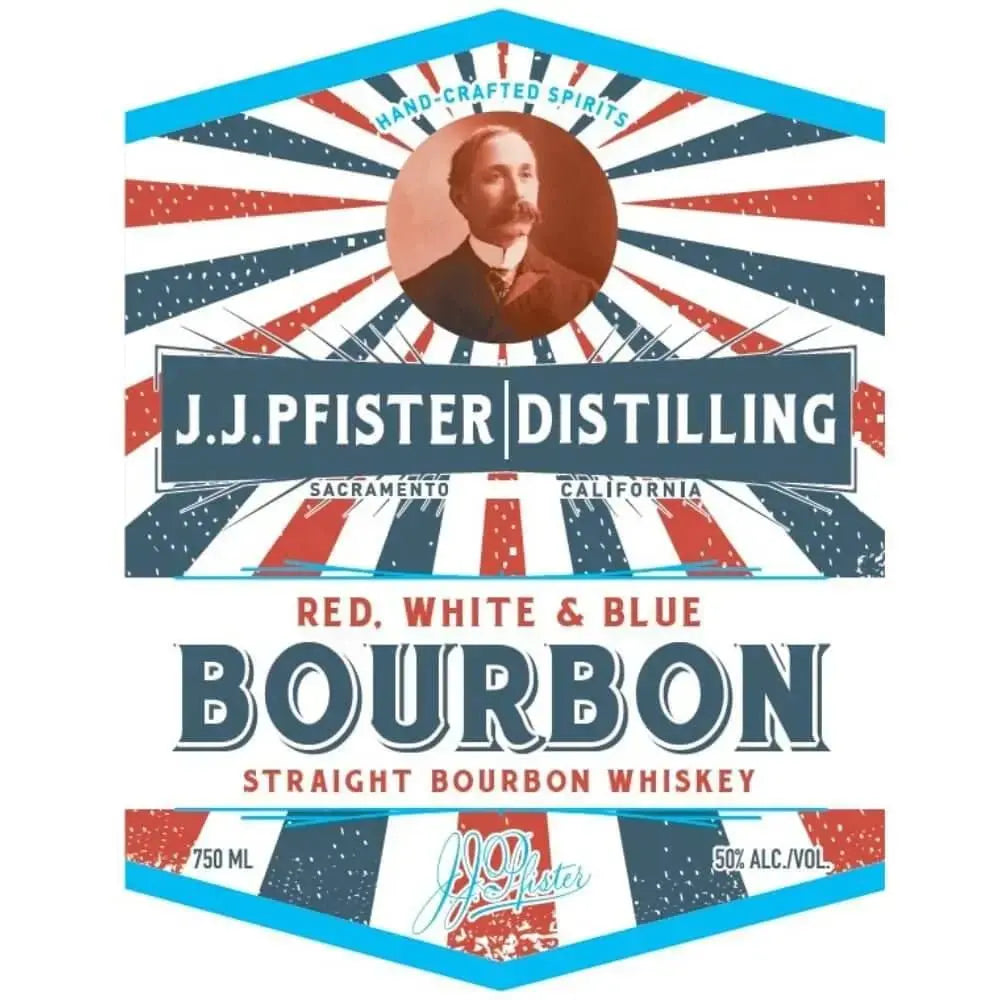 J.J. Pfister Red, White &amp; Blue Straight Bourbon - Main Street Liquor