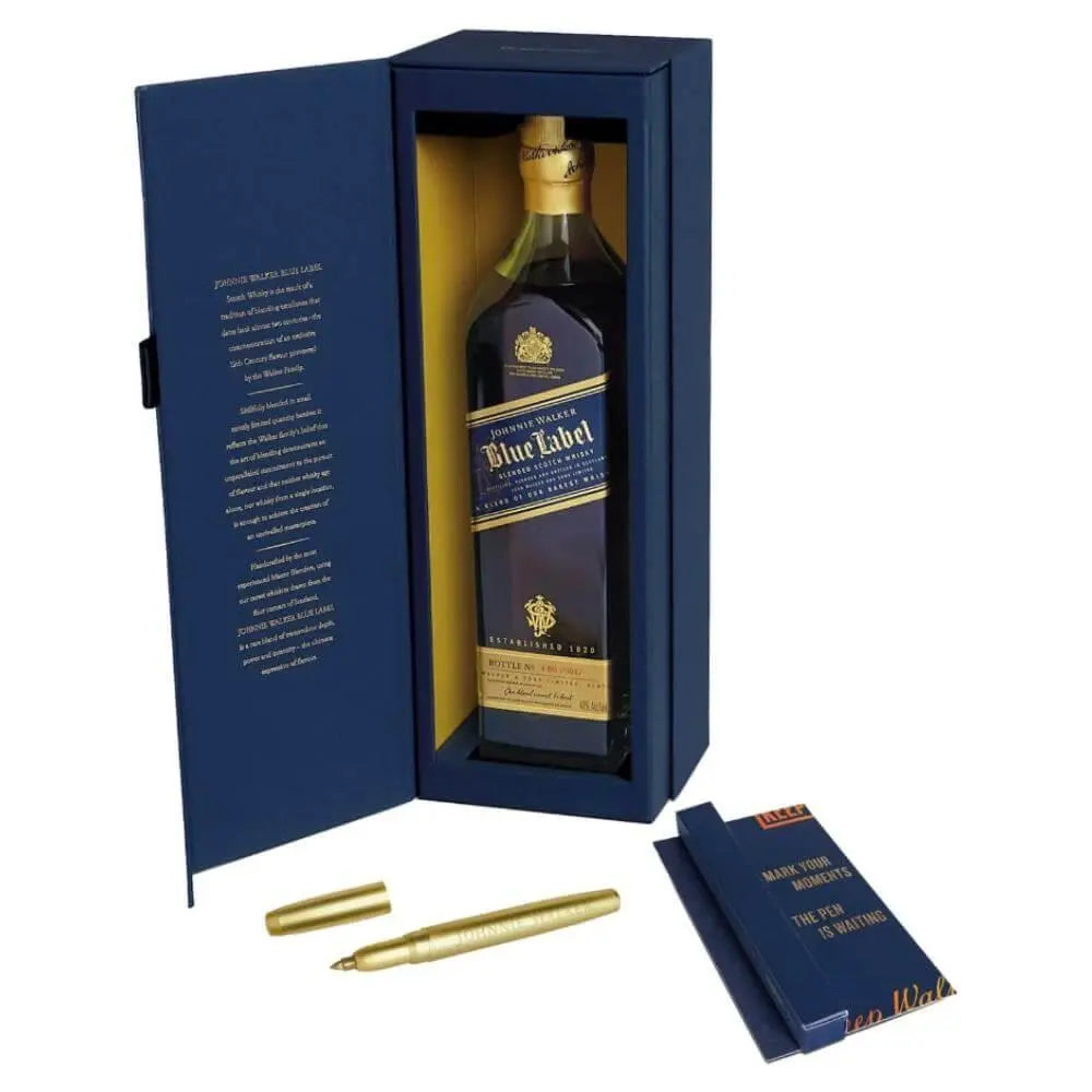 Johnnie Walker Blue Label With Gold Pen Gift Set - Main Street Liquor