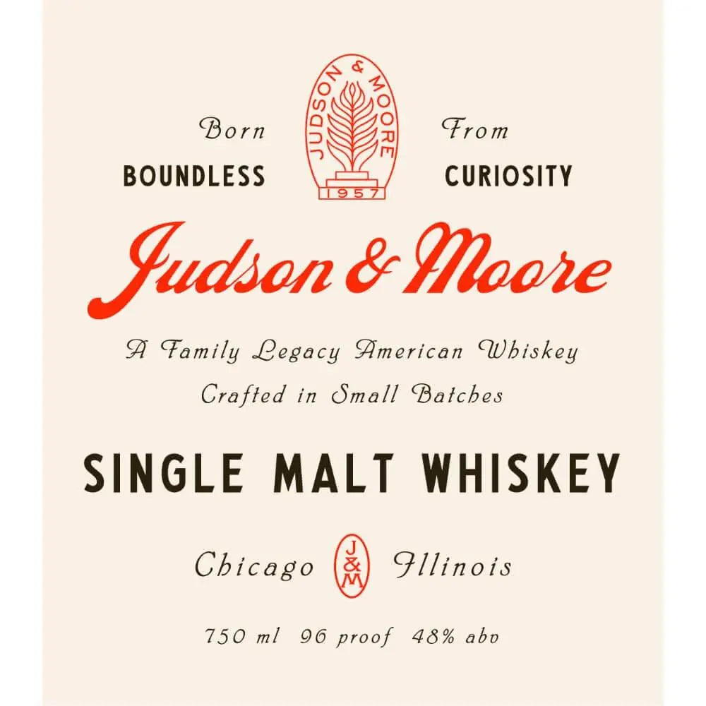 Judson & Moore Single Malt Whiskey - Main Street Liquor