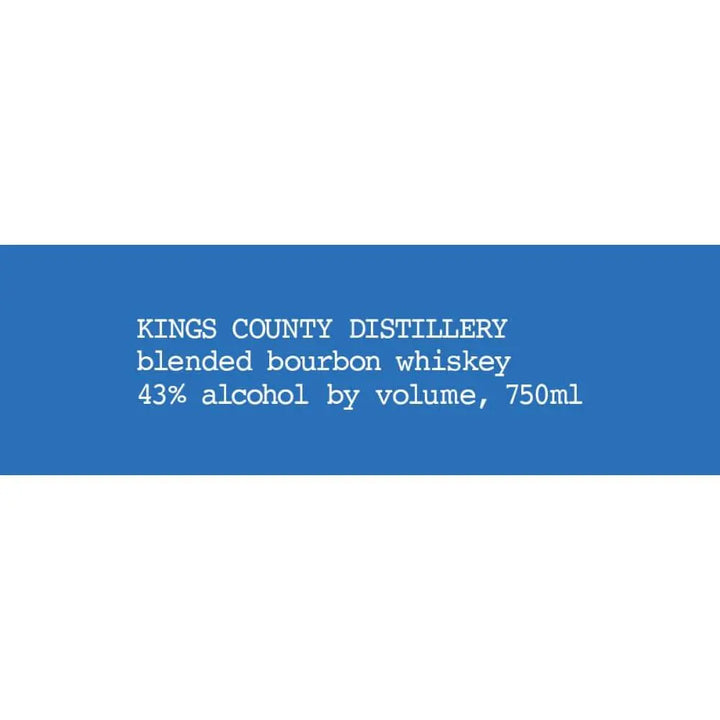 Kings County Blended Bourbon - Main Street Liquor