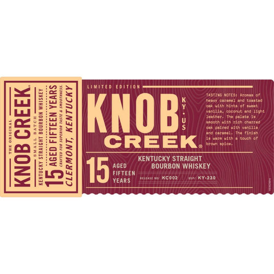 Knob Creek 15 Year Old 2021 Limited Edition - Main Street Liquor