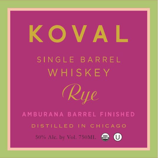 Koval Amburana Barrel Finish Rye - Main Street Liquor