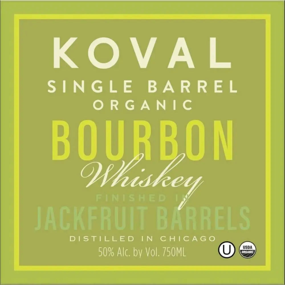 Koval Single Barrel Organic Bourbon Finished in Jackfruit Barrels - Main Street Liquor