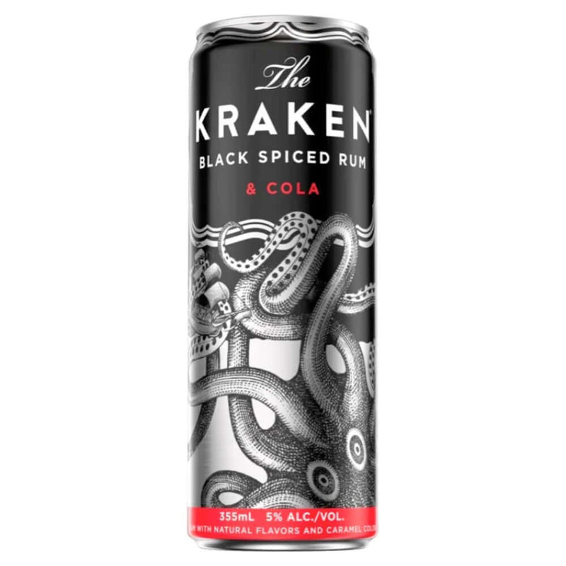 Load image into Gallery viewer, Kraken Black Spiced Rum &amp; Cola Cocktail 4PK - Main Street Liquor
