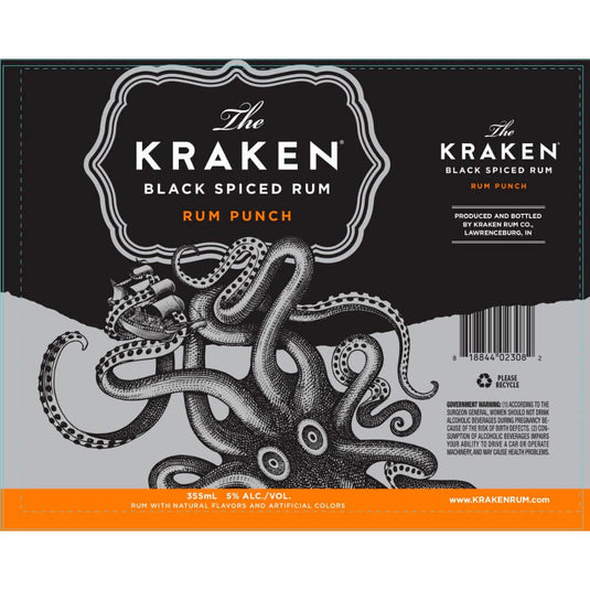 Kraken Black Spiced Rum Punch Cocktail 4PK - Main Street Liquor