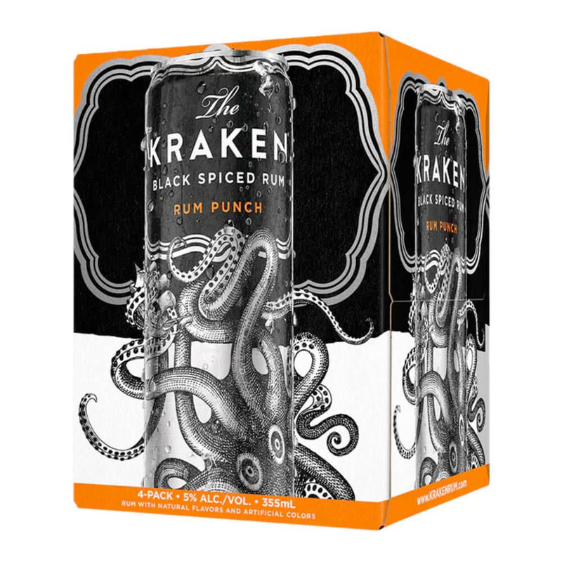 Load image into Gallery viewer, Kraken Black Spiced Rum Punch Cocktail 4PK - Main Street Liquor
