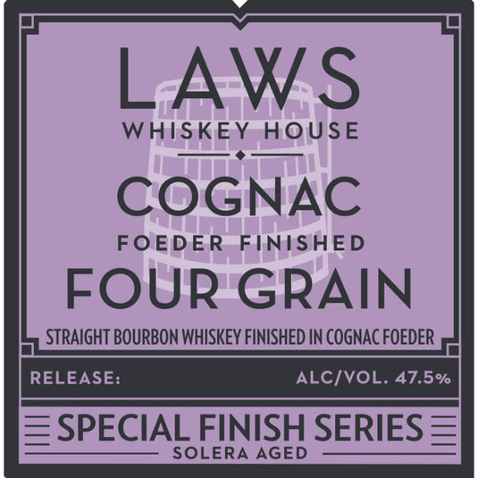 Laws Cognac Foeder Finished Four Grain Bourbon - Main Street Liquor