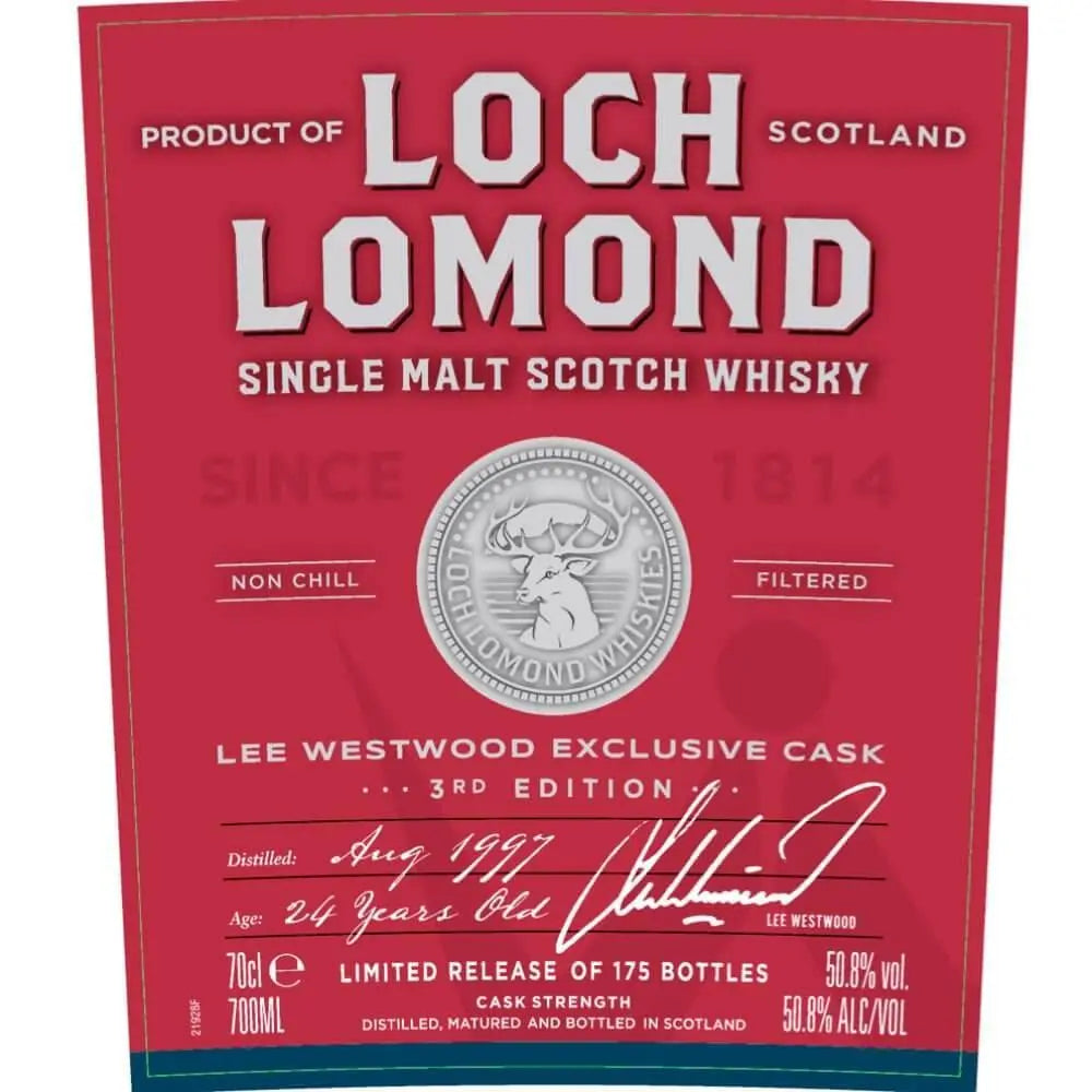 Loch Lomond Lee Westwood 3rd Edition - Main Street Liquor