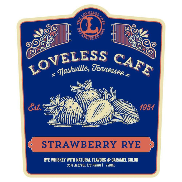 Loveless Cafe Strawberry Rye Whiskey - Main Street Liquor