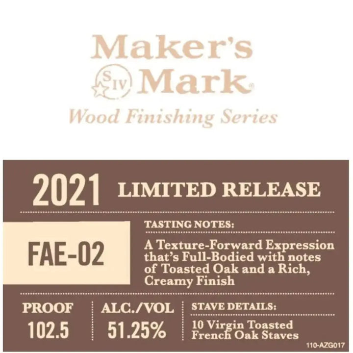 Maker’s Mark FAE - 02 Wood Finishing Series 2021 - Main Street Liquor