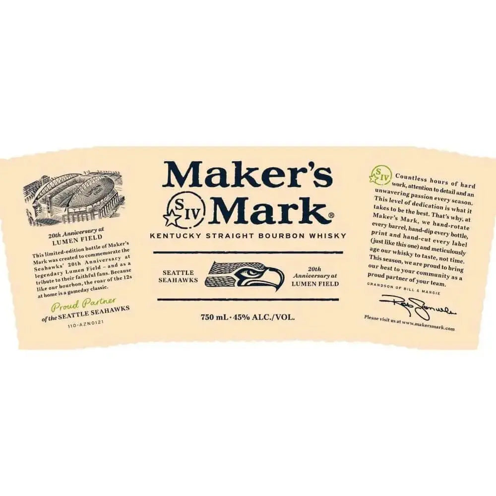 Maker’s Mark Seattle Seahawks 20th Anniversary at Lumen Field - Main Street Liquor