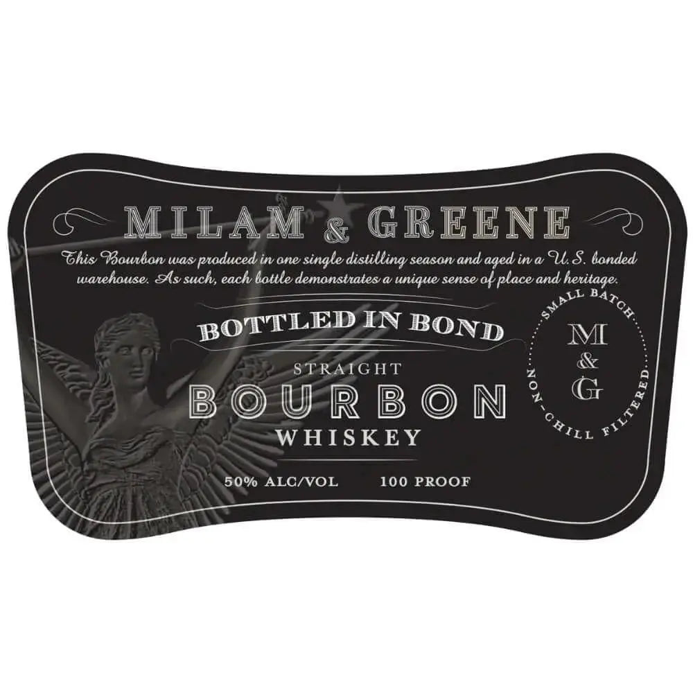 Milam &amp; Greene Bottled in Bond Straight Bourbon - Main Street Liquor