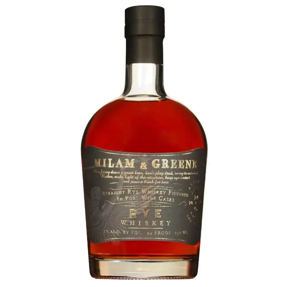 Milam &amp; Greene Port Cask Finish Straight Rye Whiskey - Main Street Liquor