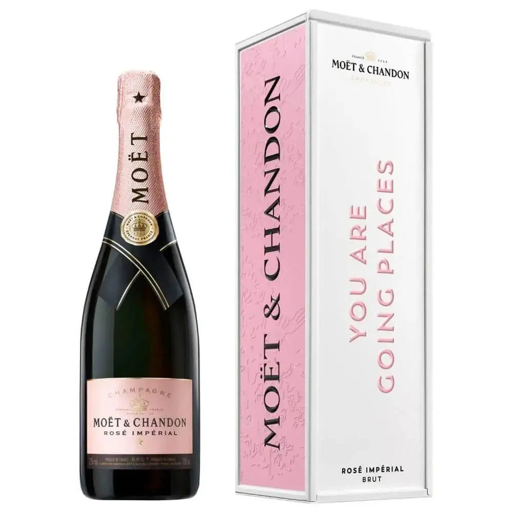 Moët Impérial Rosé "You Are Going Places" Cardboard Box - Main Street Liquor