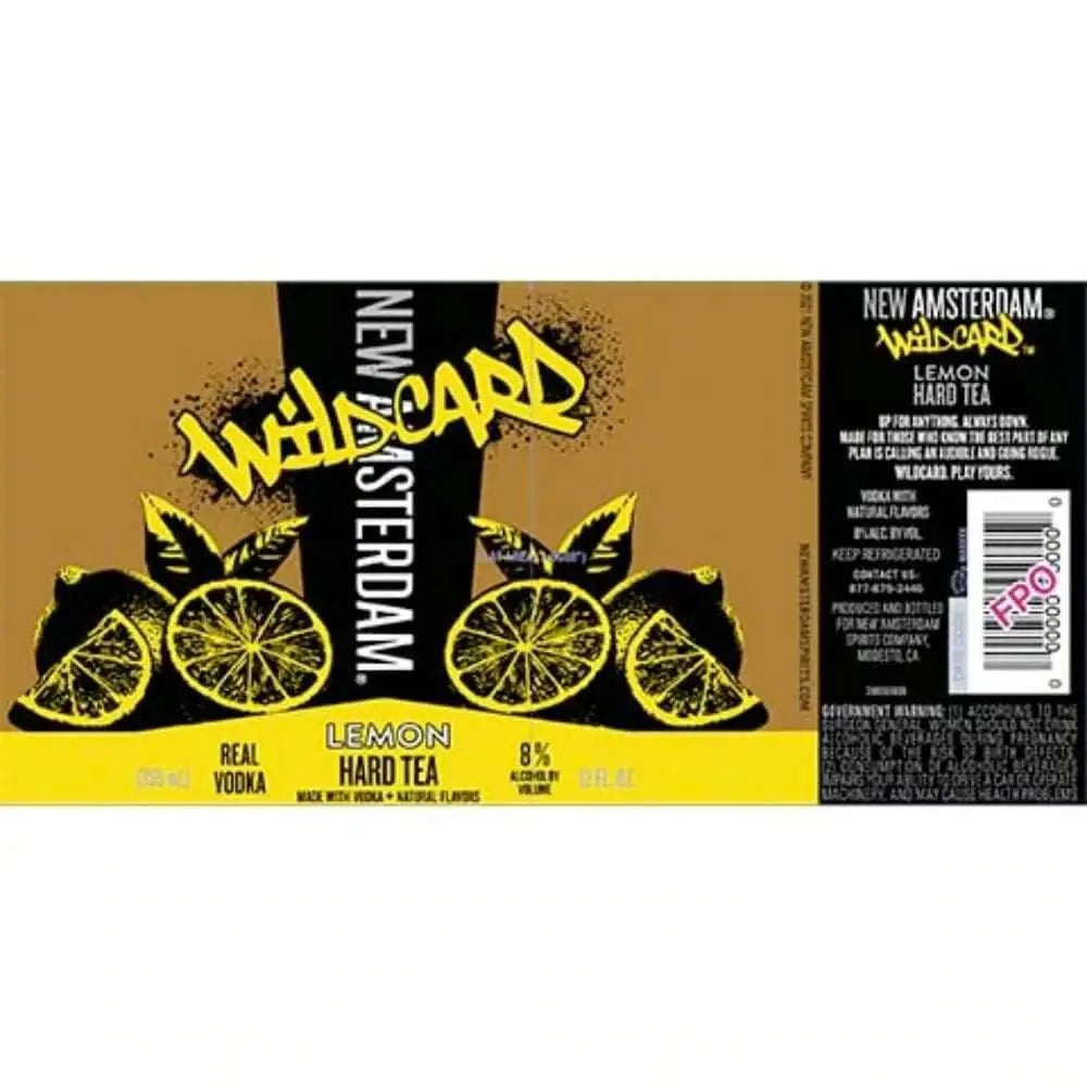 New Amsterdam Wildcard Lemon Hard Tea 4PK - Main Street Liquor