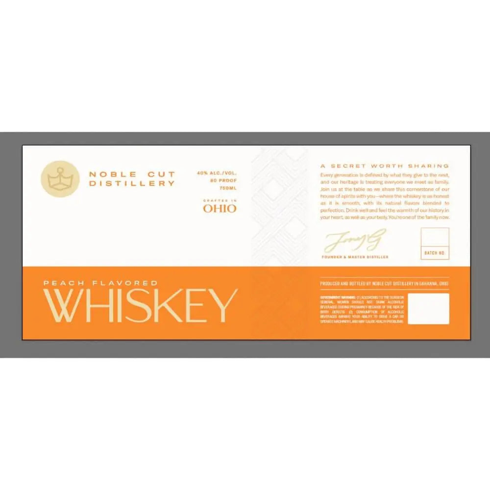 Noble Cut Distillery Peach Flavored Whiskey - Main Street Liquor