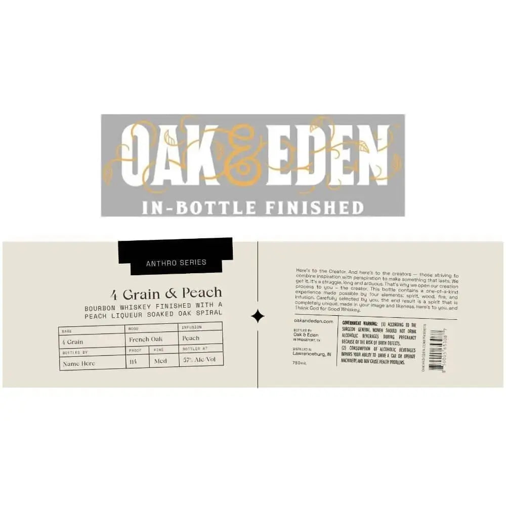 Oak &amp; Eden Anthro Series 4 Grain &amp; Peach - Main Street Liquor